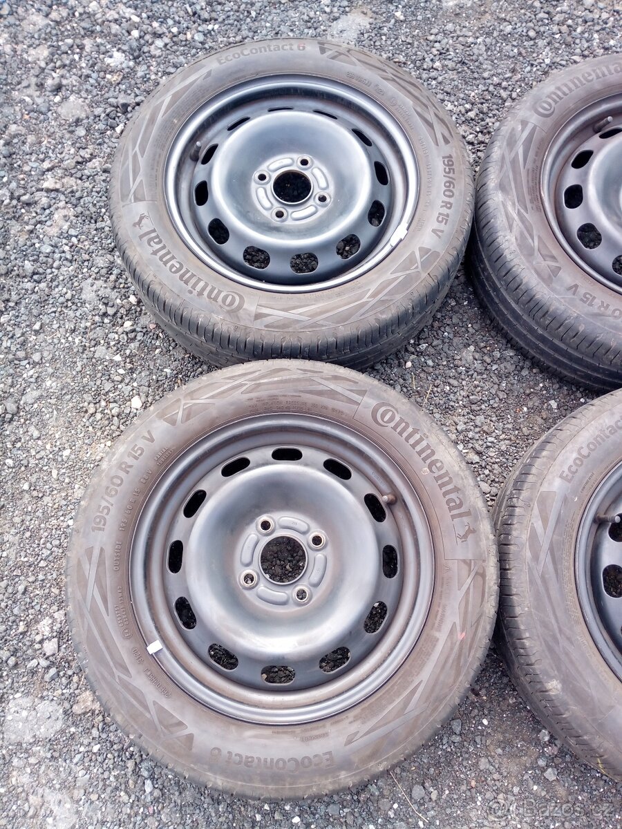 Sada kol 4x108, ET 52.5, R 15 vč. pneu 195/60 R 15 - 2