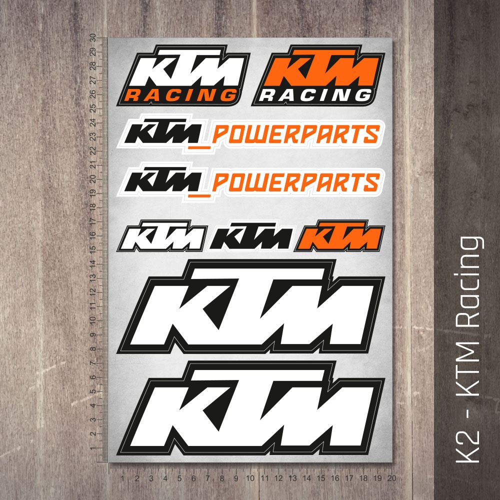 Samolepky KTM+RedBull Arch 20x30cm - 2