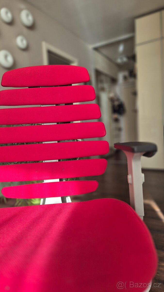 Kancelářská židle fishbones červená - 2