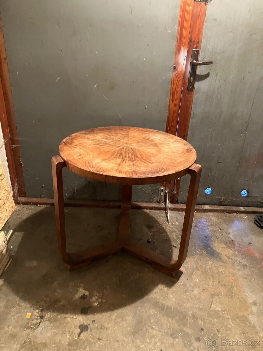 Ořechový konf. stolek art deco/funkcionalismus - 2