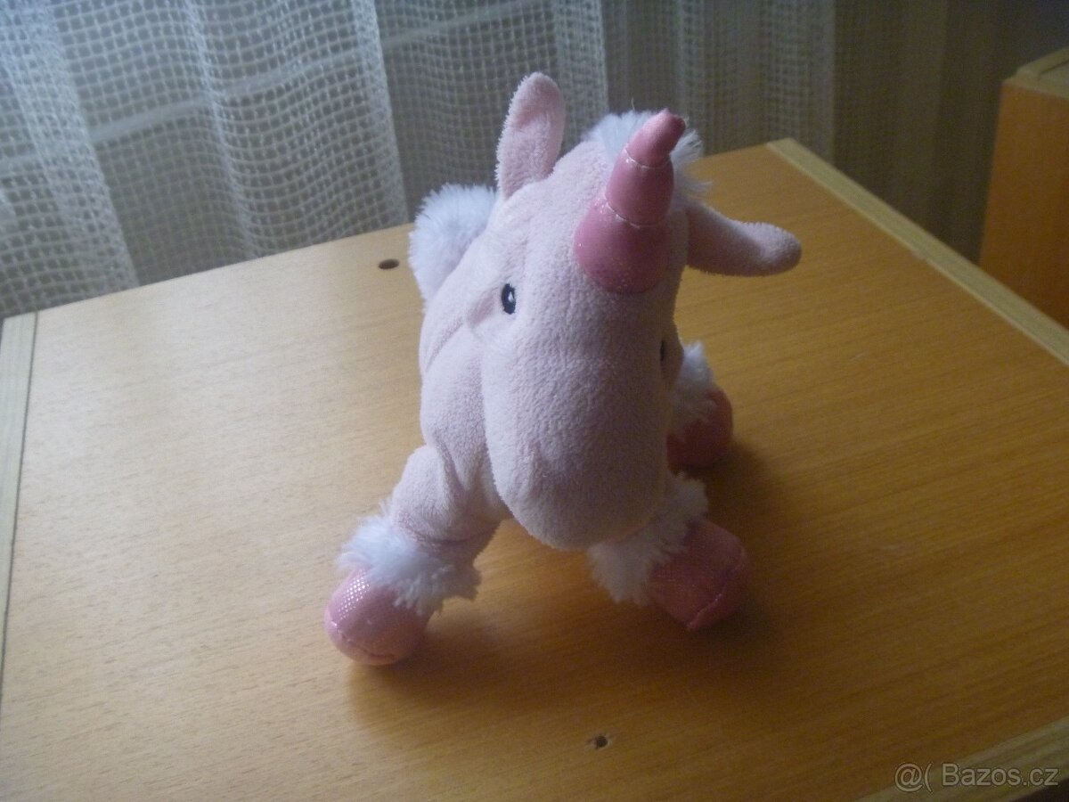 růžový plyšový jednorožec - 2