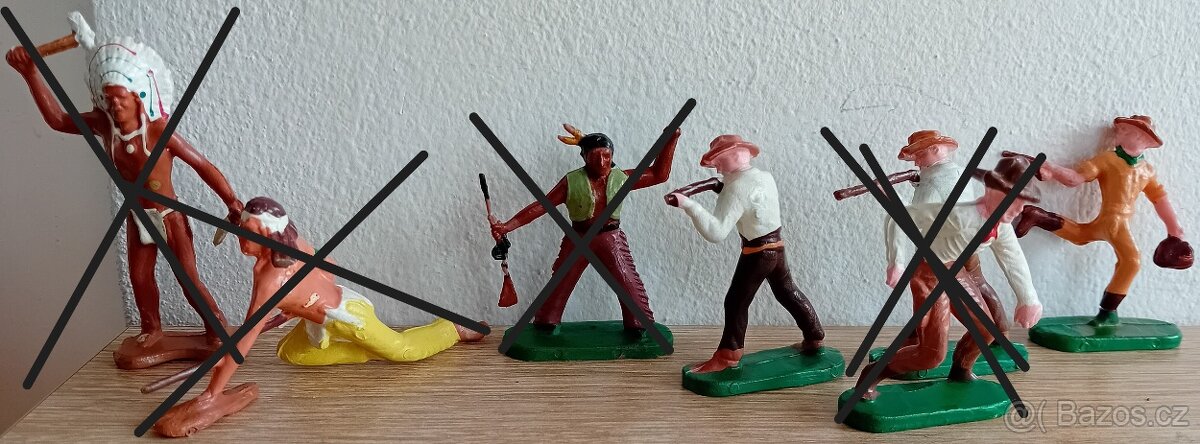 Westernové figurky z DDR, Polska - 2