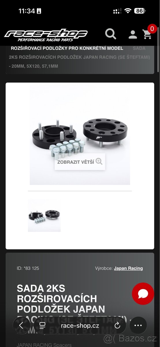 Podložky změna rozteče 5x100 → 5x120 - 2