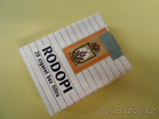 Sběratelské exportní cigarety Rodopi. - 2