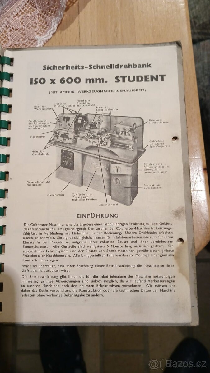 Soustruh Colchester Student MK2 - 2