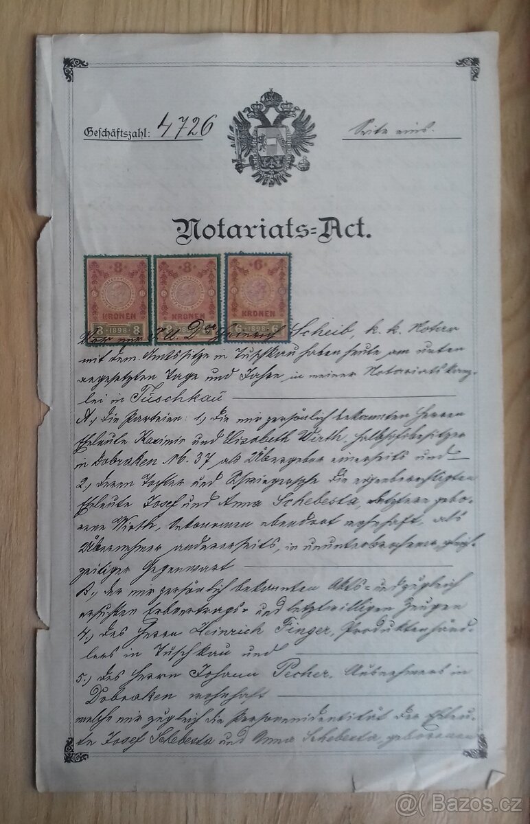 Spisy, kolkované písemnosti - 2