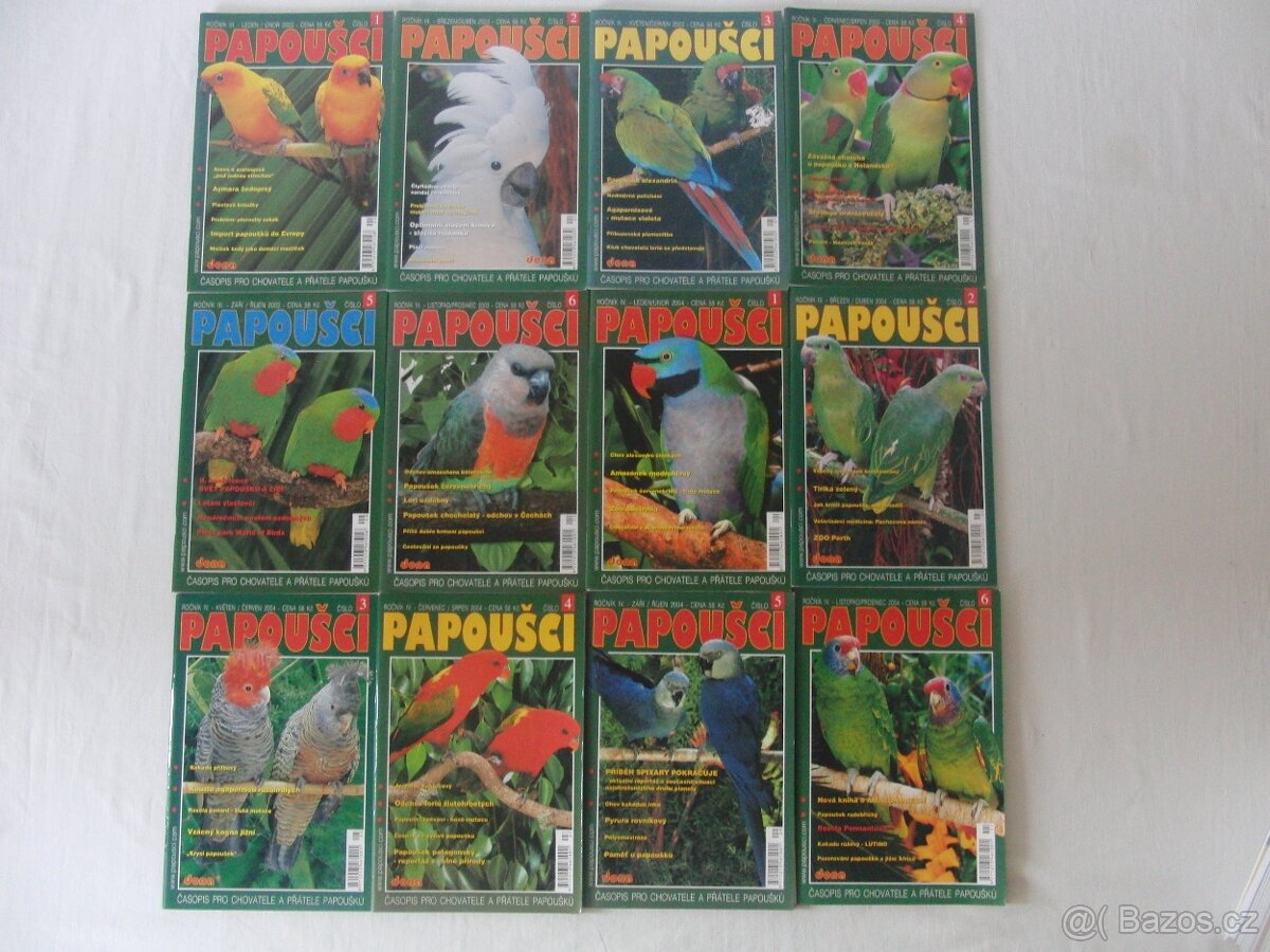 Papoušci 2001 - 2021 - komplet + bonus Speciál. - 2