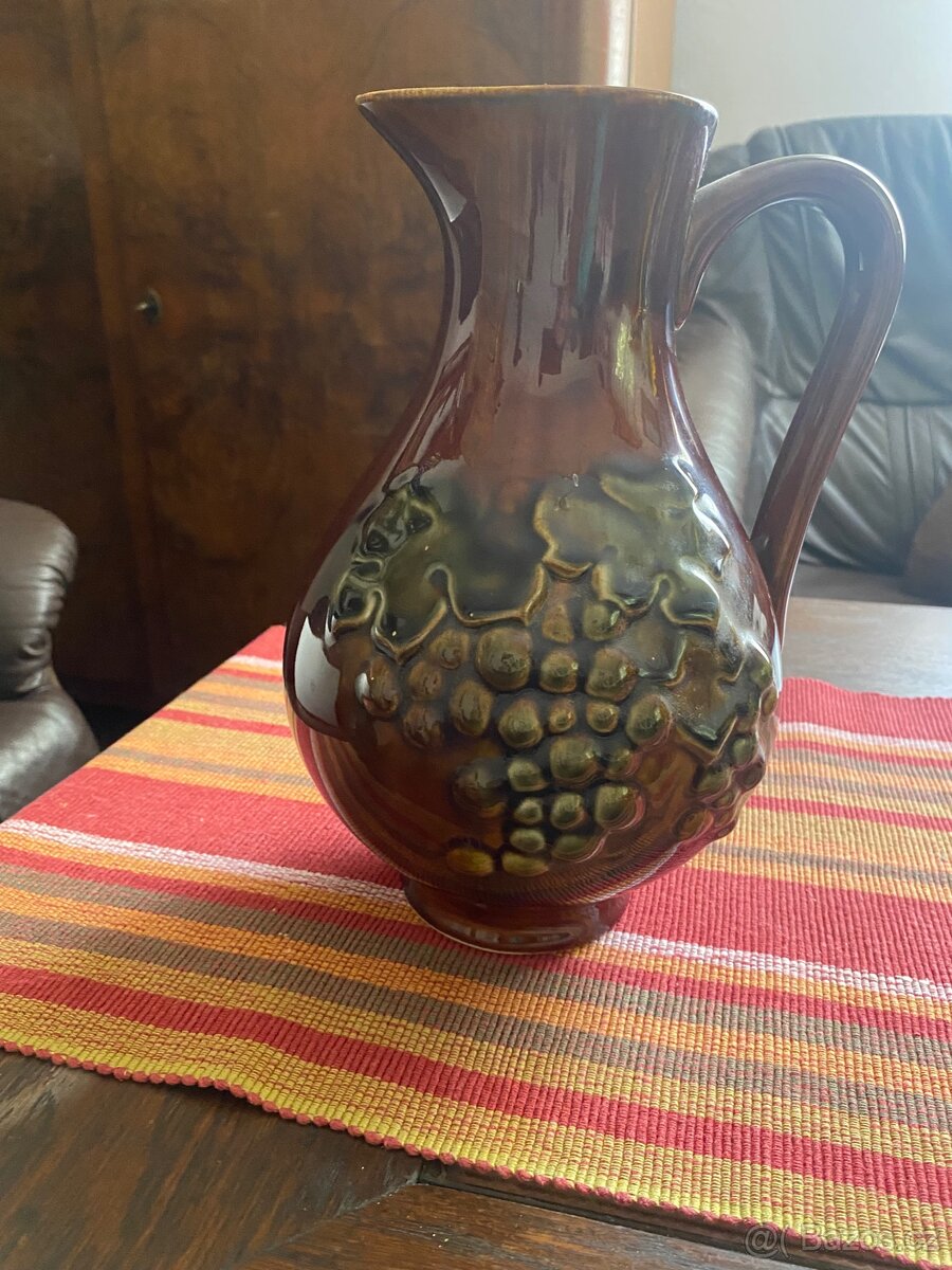 Starý keramický džbán 2l - 2