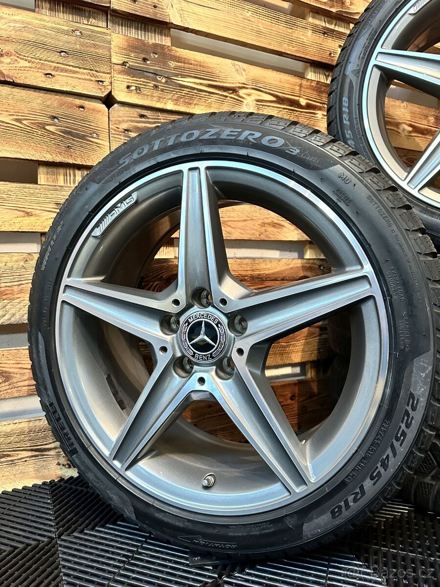ZIMNÍ - MB- C W205 - orig. ALU disky AMG 5x112 R18 - 2