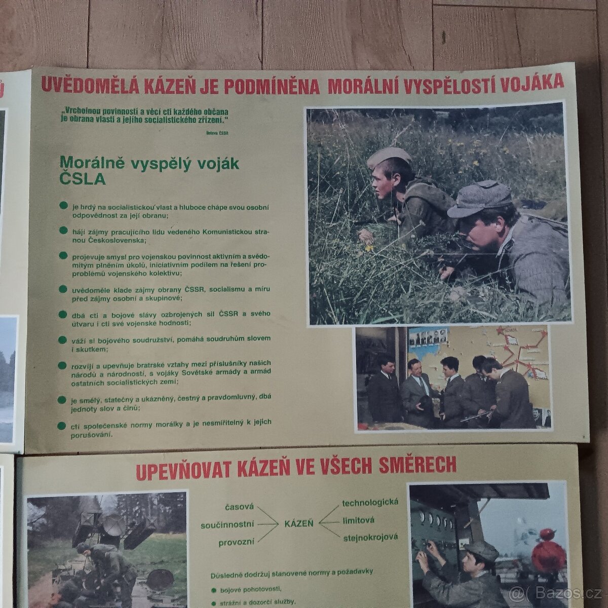 4 vojenské plakáty z éry socialismu - 2