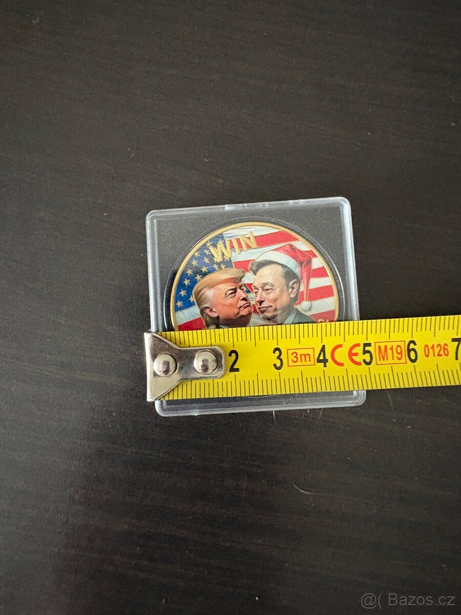 Prodám kovovou pamětní minci Donald Trump & Elon Musk - 2
