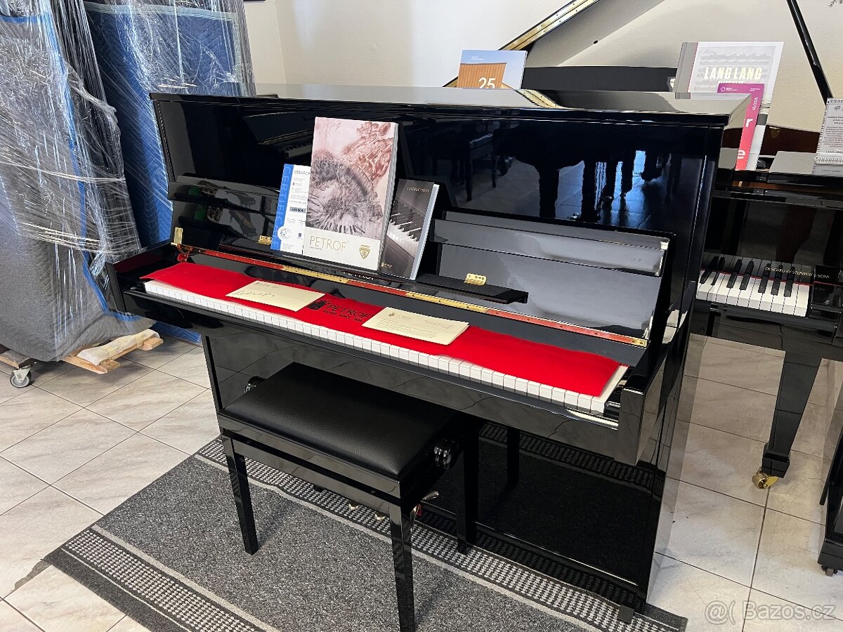 Petrof P118-S1 r.v 2018 se zárukou 5 let, doprava zdarma. - 2