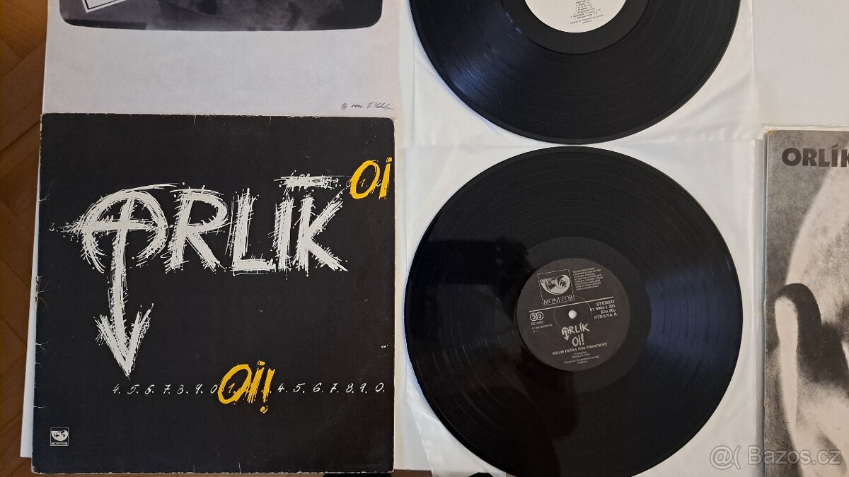 Prodám LP Orlík - OI, Demise, Monitor 1990,1991 - 2