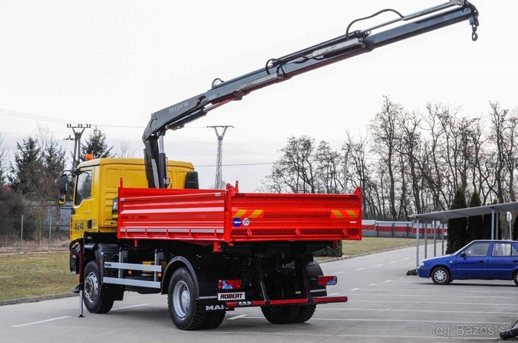MAN TGA 18.280 4X4 TŘÍSTRANNÝ SKLÁPĚČ HYDRAULICKÁ RUKA EU-4 - 2