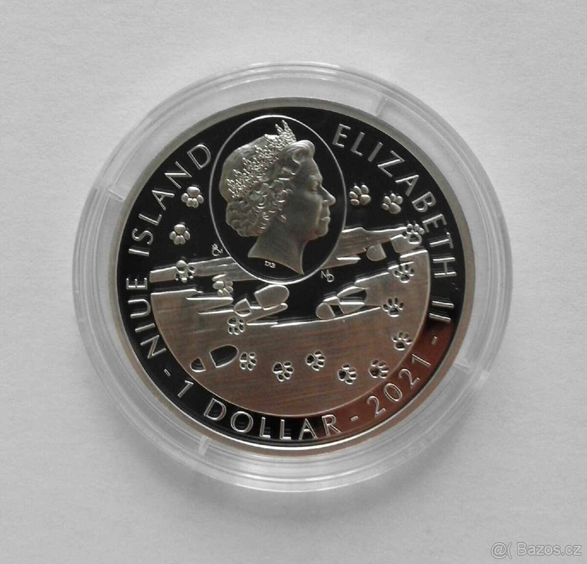 Stříbrná mince ze série Psí plemena - Německý ovčák - 2