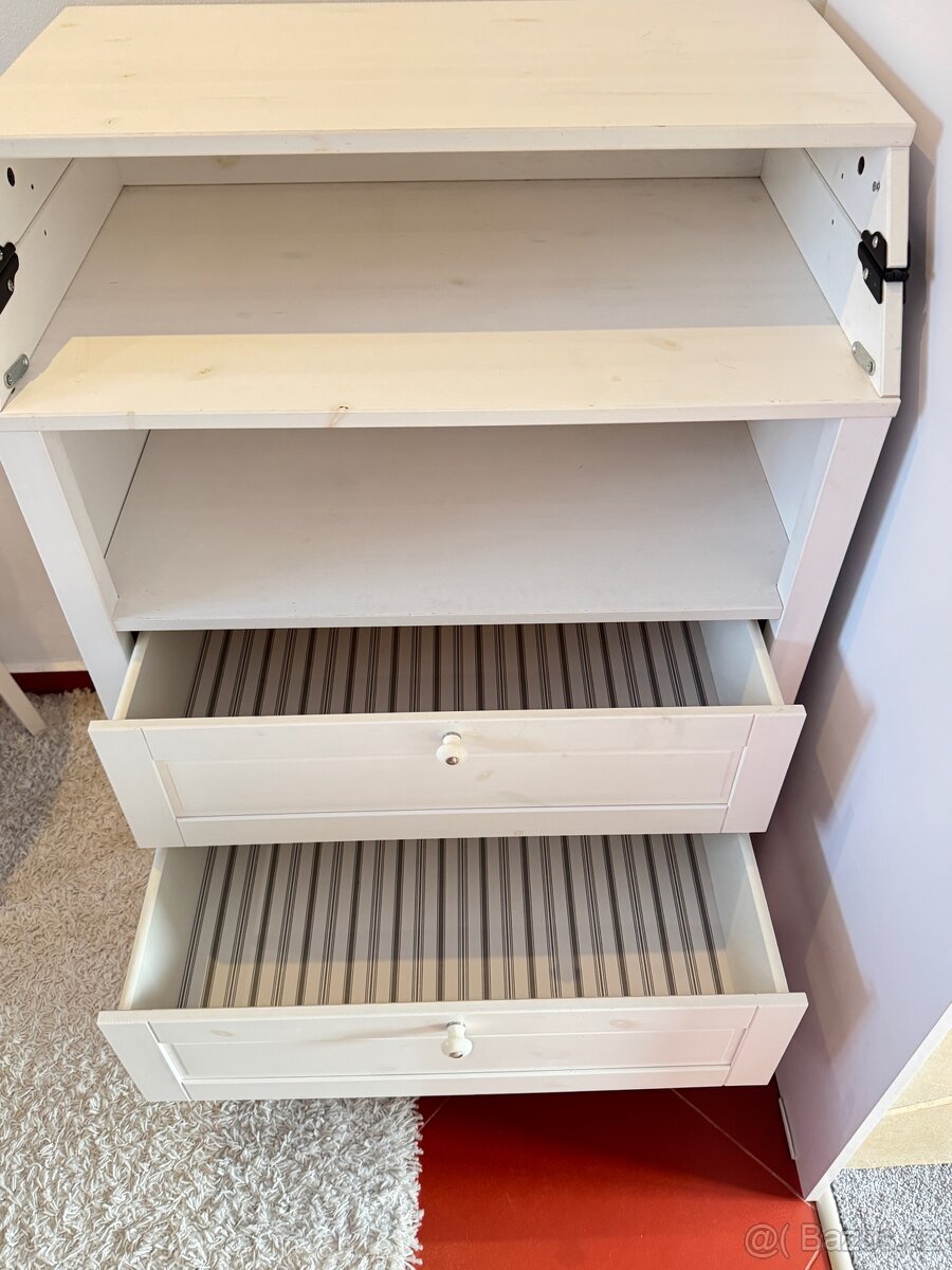 Přebalovací stůl/komoda, bílá SUNDVIK Ikea - 2