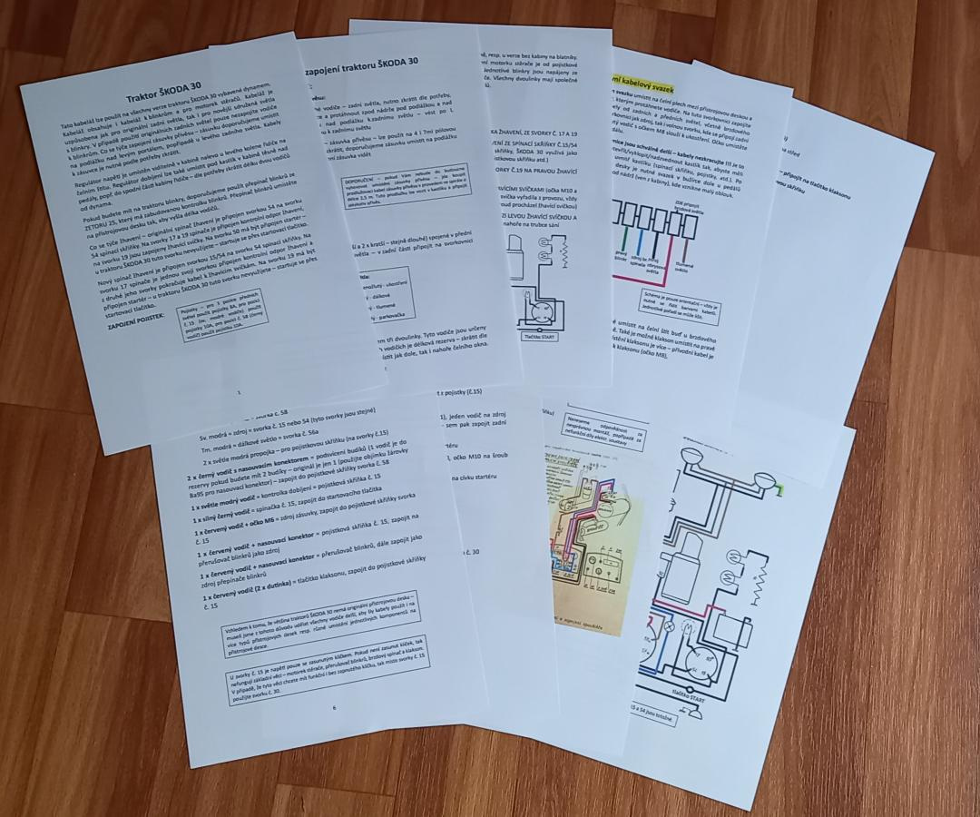 kabeláž na traktor ŠKODA 30 - 2