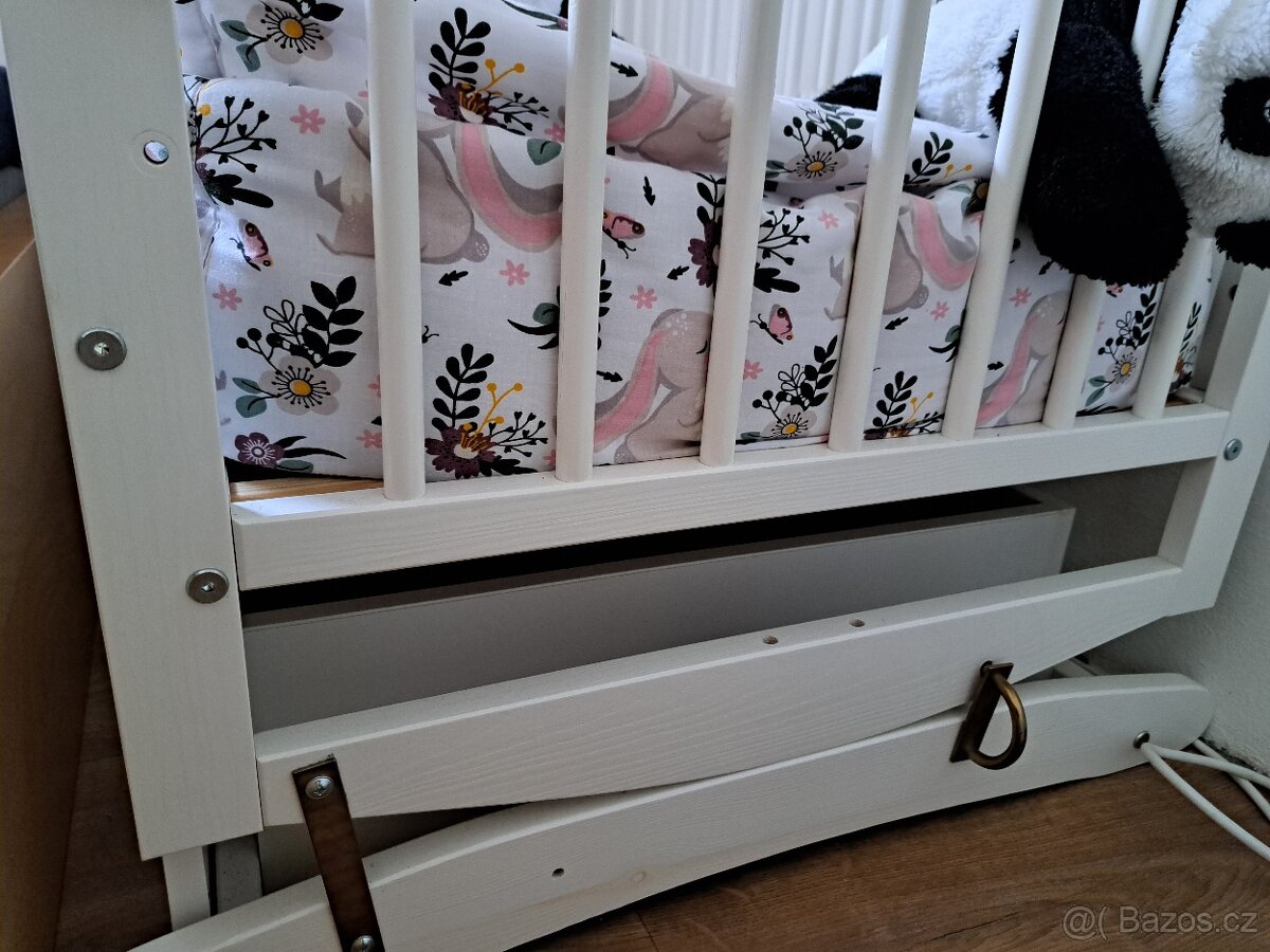 Postýlka s kolébkou a šuplíkem - 2