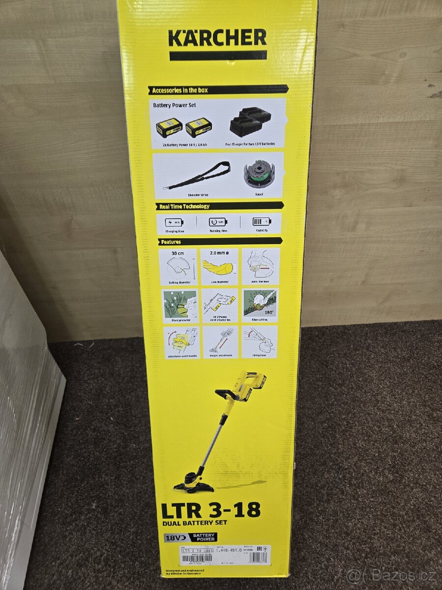 STRUNOVÁ SEKAČKA Karcher LTR 3-18 DUAL BATTERY SET
- 2