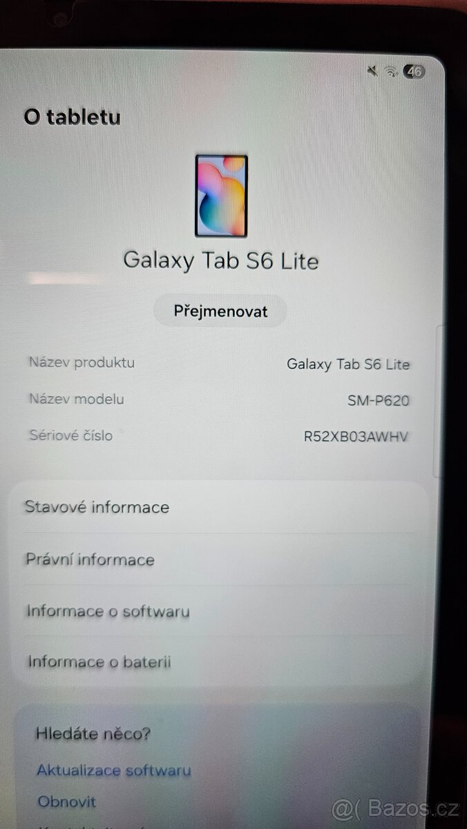 Samsung Galaxy Tab S6 lite - v záruce - 2