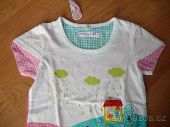 Dívčí letní tričko vel.104-110, NOVÉ - 2