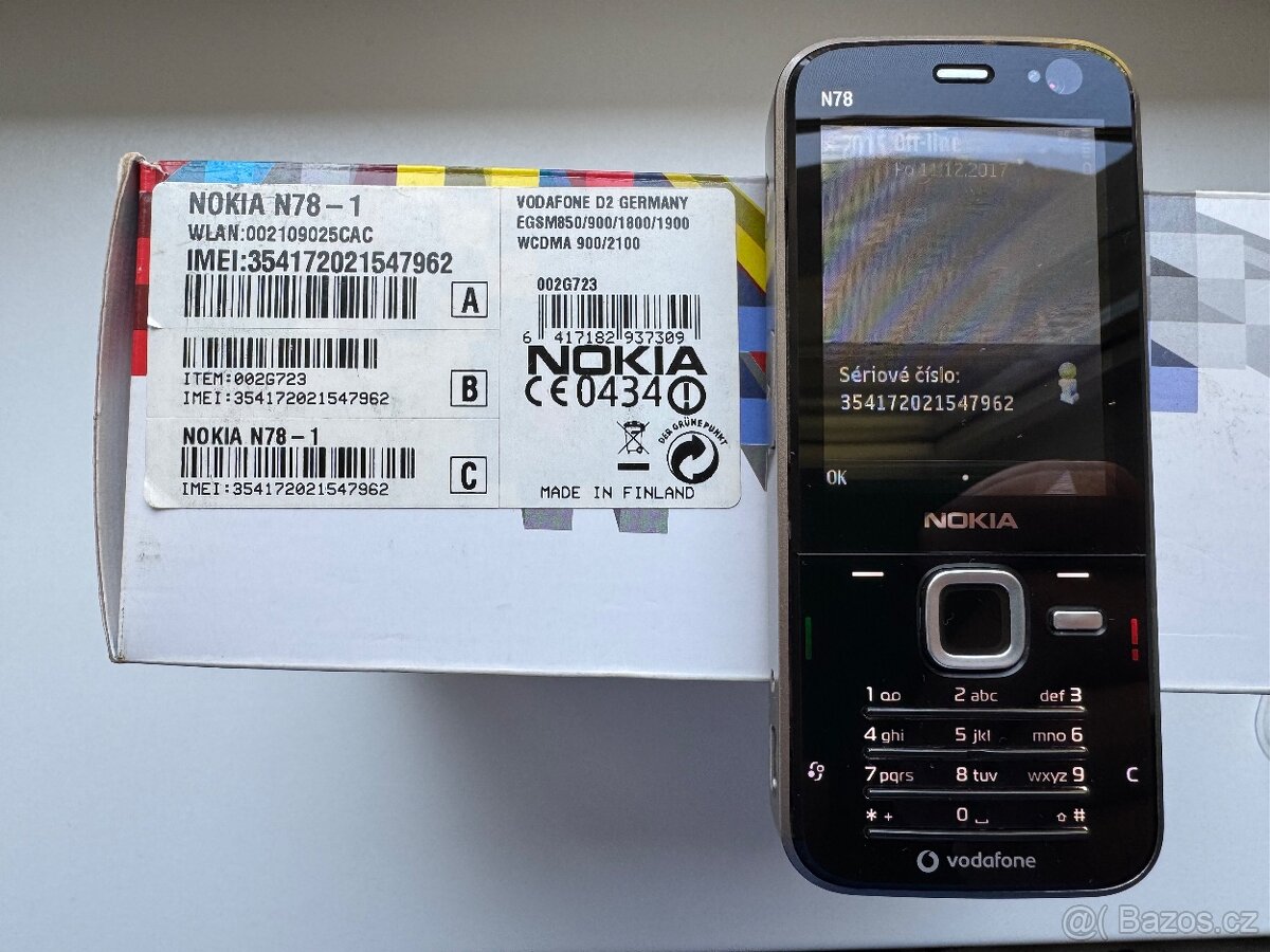 Nokia N78 Čeština - 2