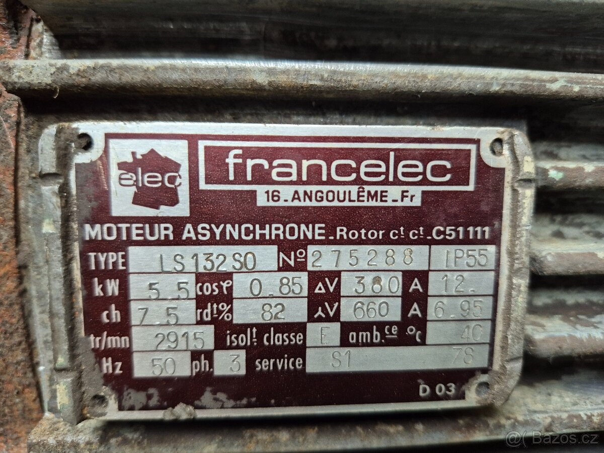Prodám asynchronní elektromotor dvourychlostní - 2