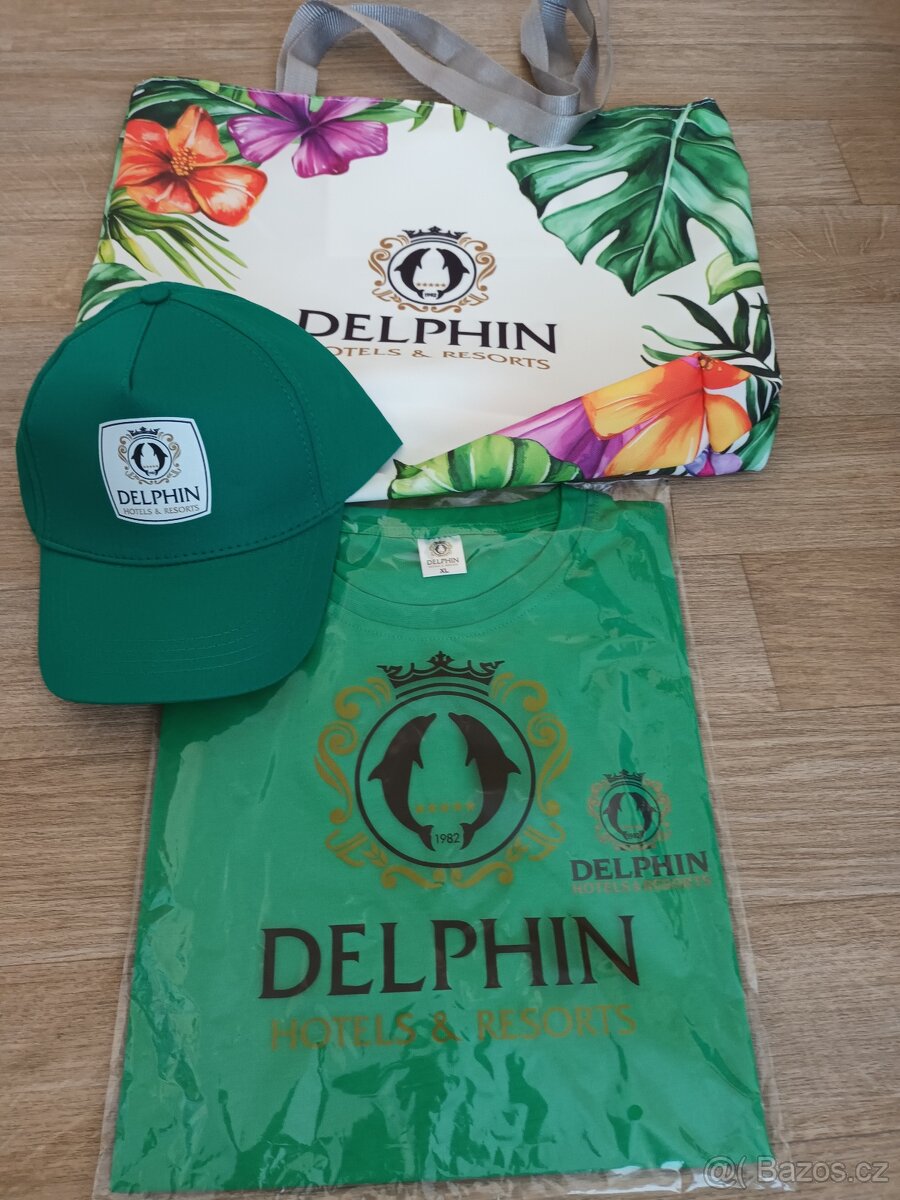 Plážový set = taška ,tričko, čepice - 2