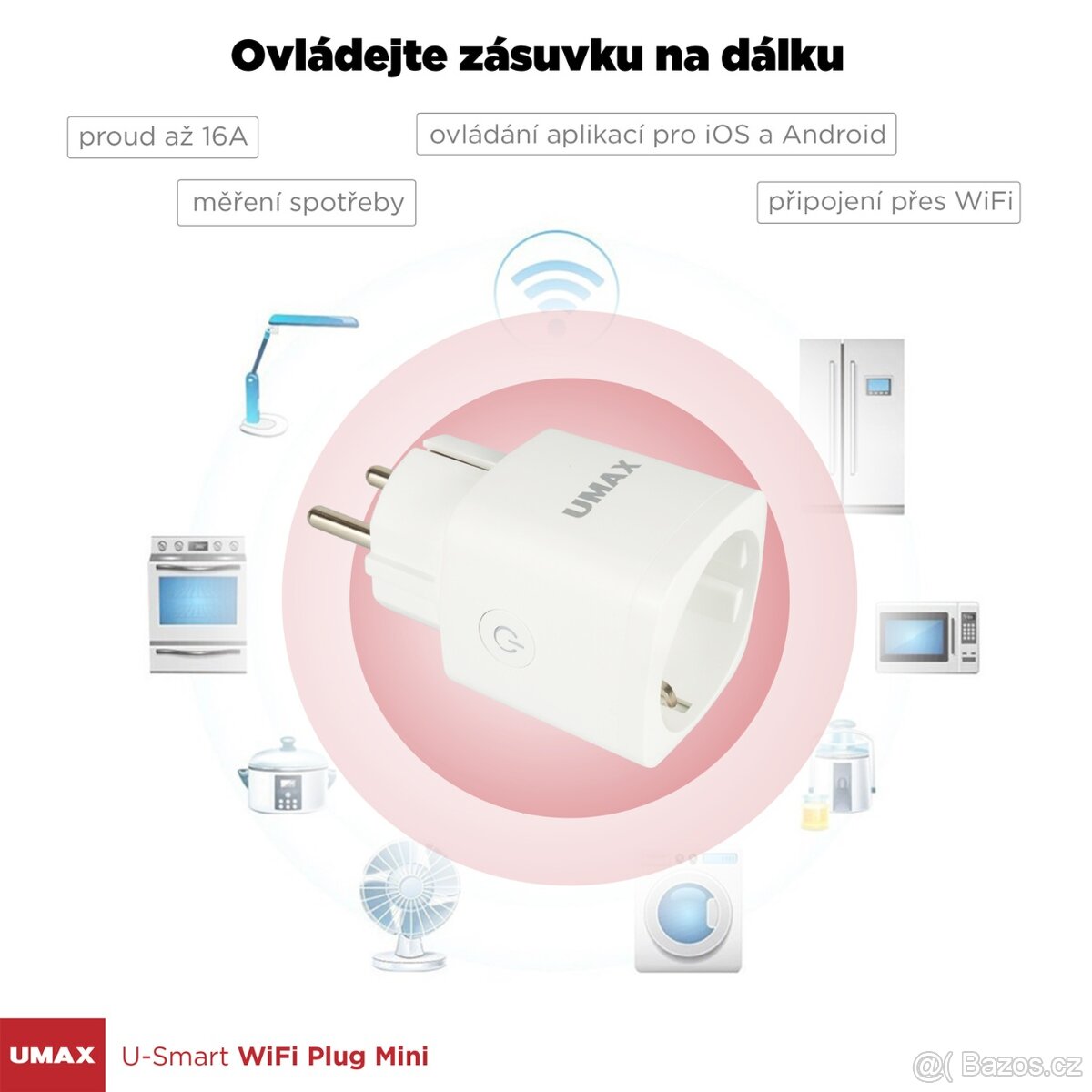 Chytra zasuvka - UMAX U-Smart Wifi Plug Mini - 2