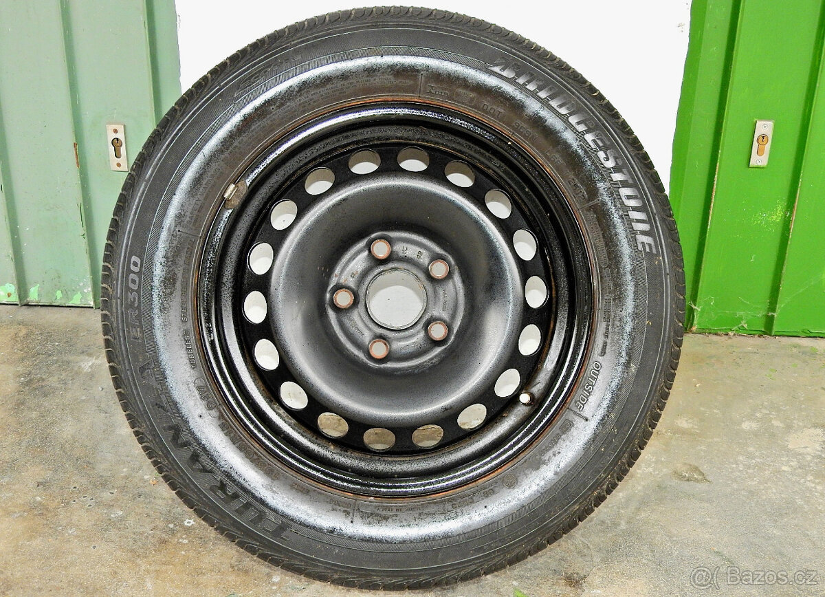 Letní sada BRIDGESTONE 195/65 R15, 50%, koncern Škoda,VW aj. - 2