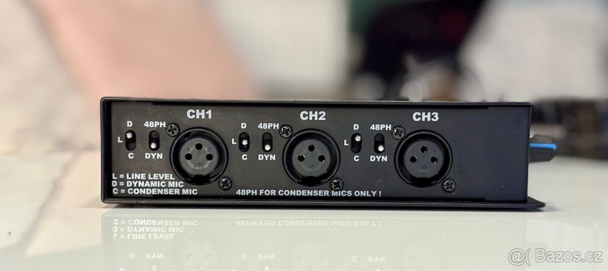 Prenosný ENG stereo mixážní pult PSC DV PROMIX 3 - 2