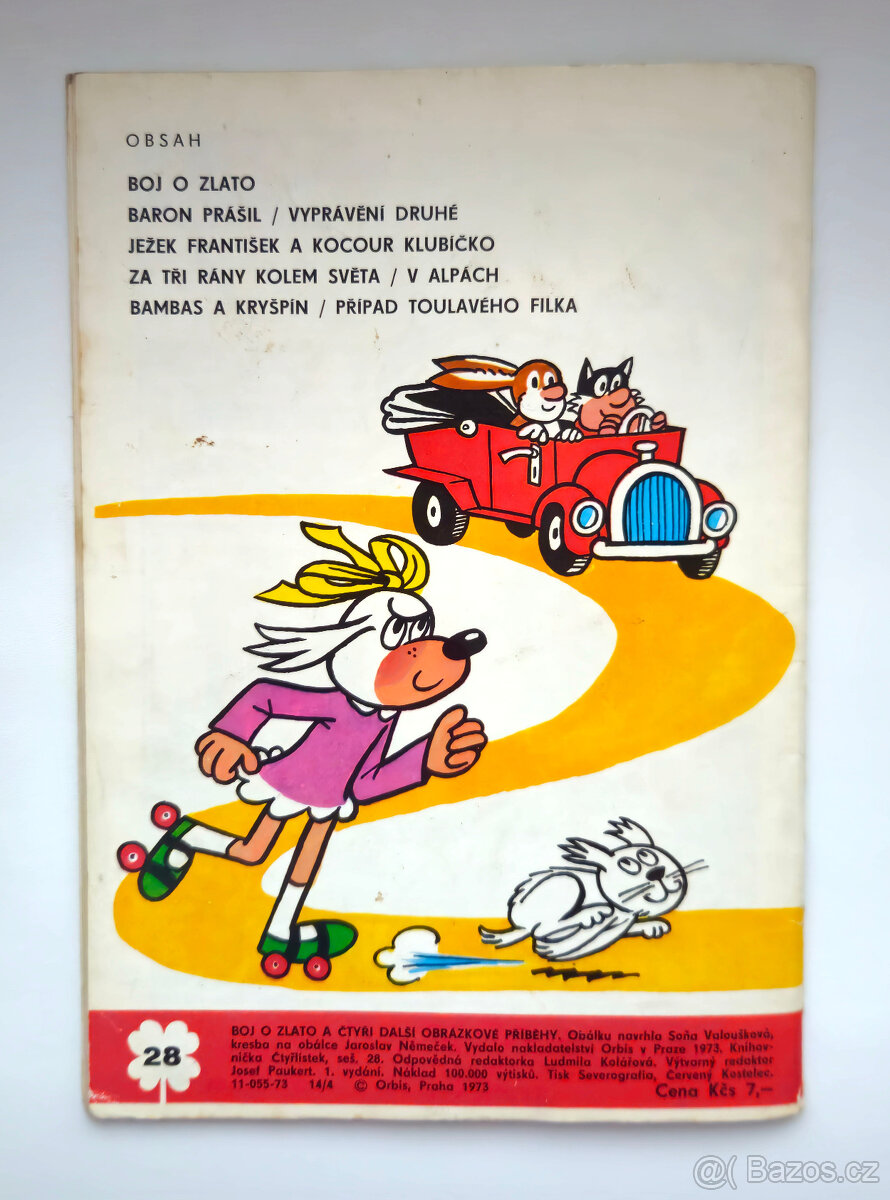 Čtyřlístek č. 28 - Boj o zlato - Original - NELUŠTĚNÝ - 2