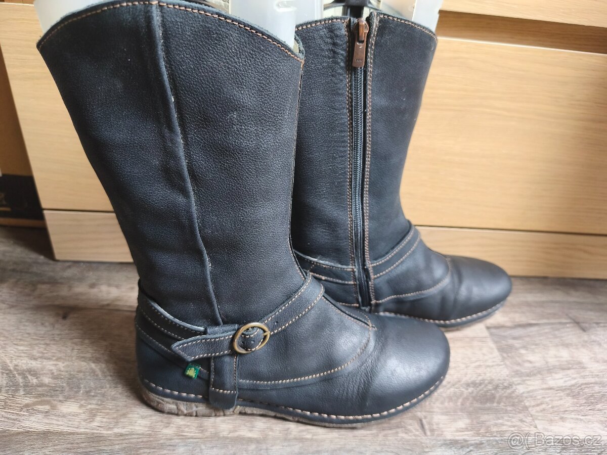 Luxusní kožené kozačky El Naturalista v.40 - 2