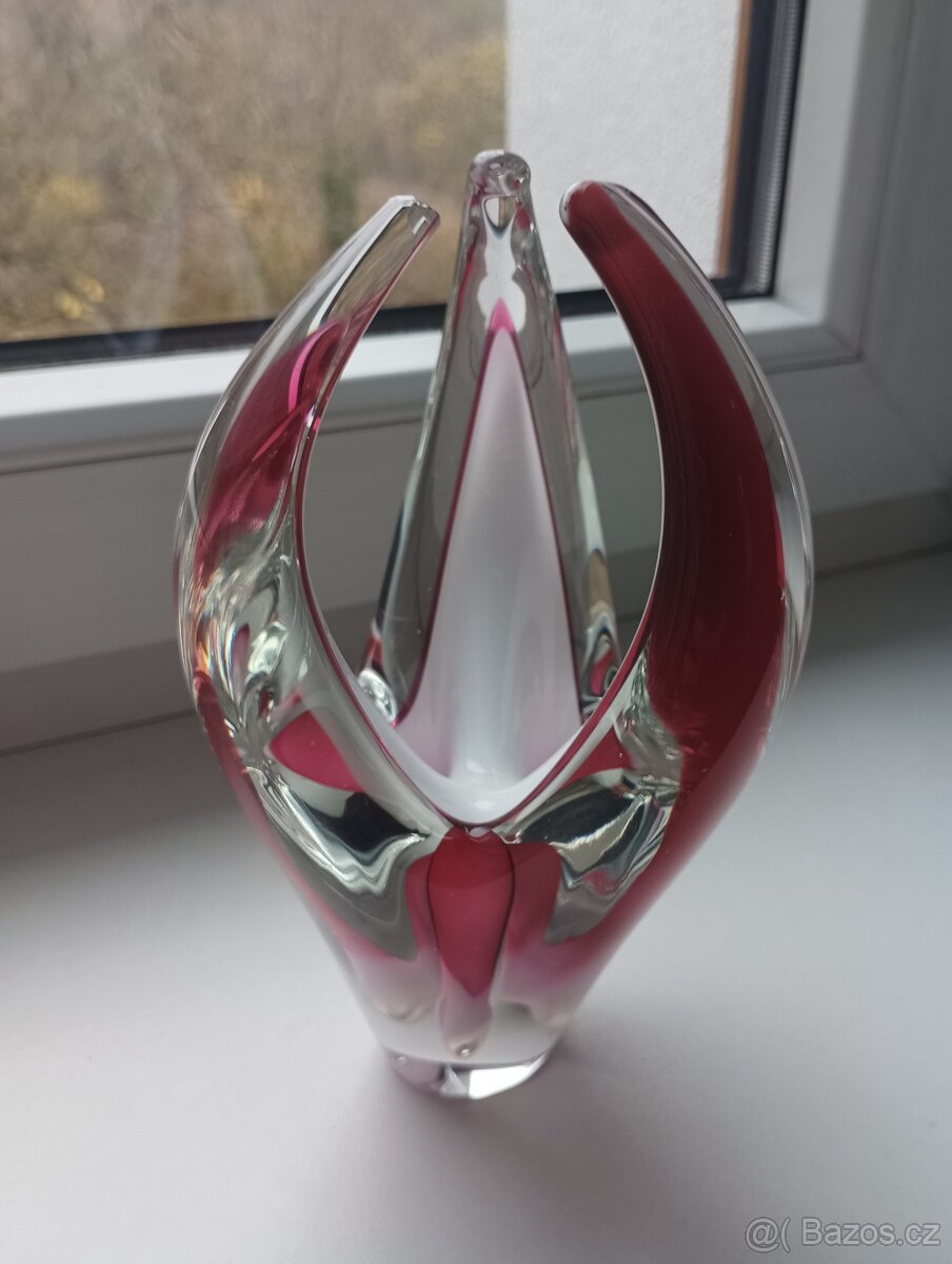 raritní objekt - hutní sklo - Paul Kedelv - 2