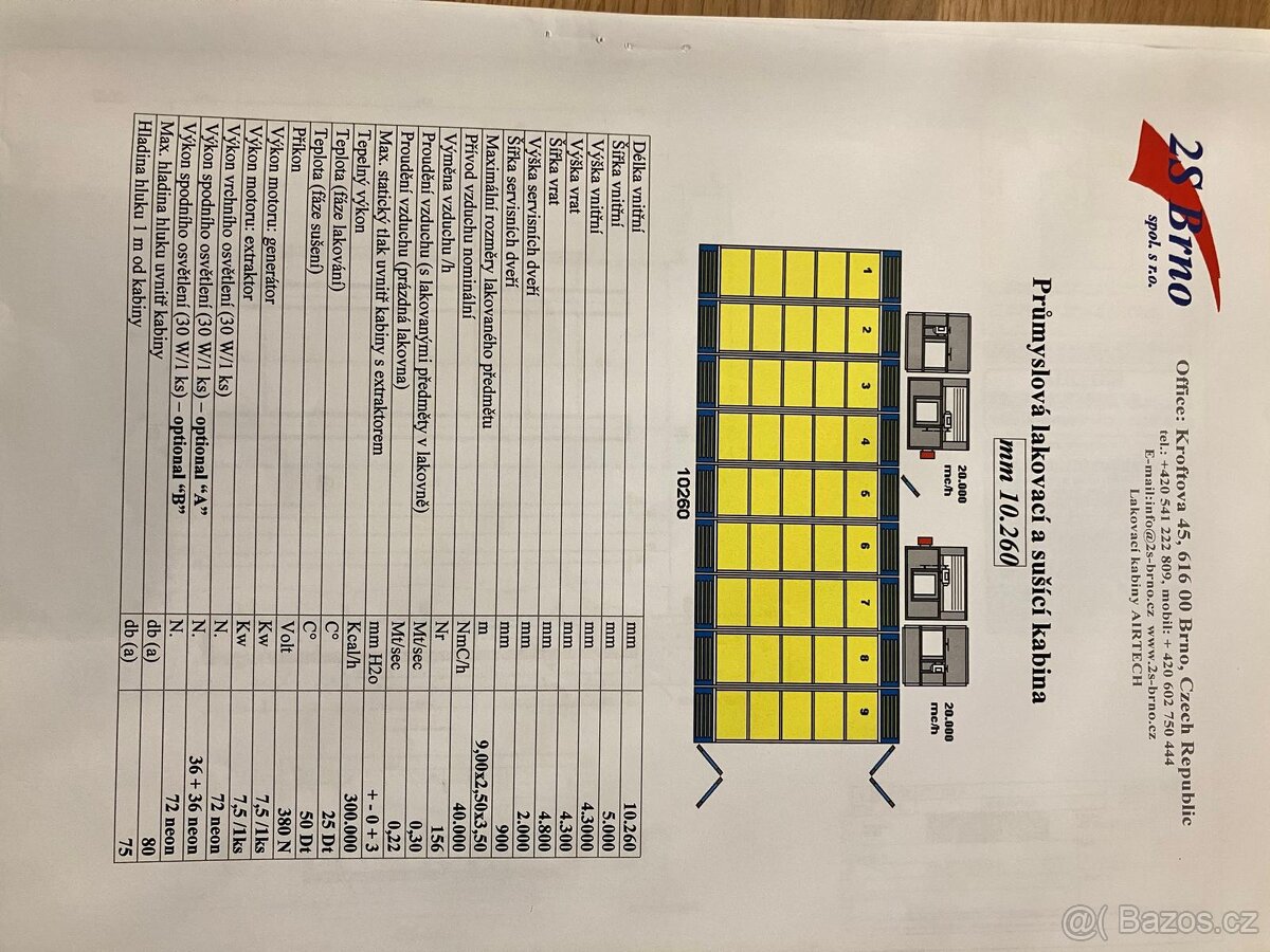 Průmyslová lakovna 10x5x4,3m AIRTECH MODULAR 10x5x4,3m - 2