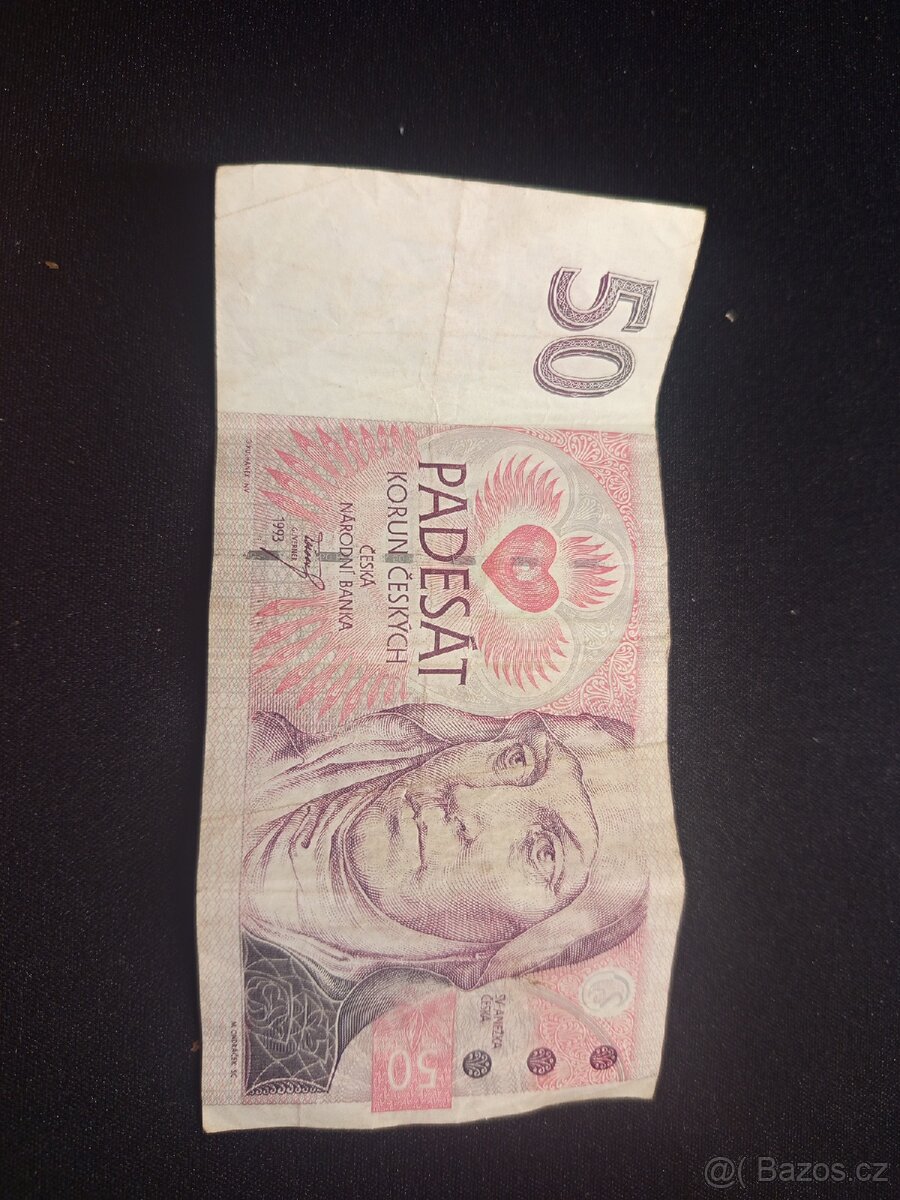 50Czk Bankovka Sv.Anežka.Česká A19 - 2