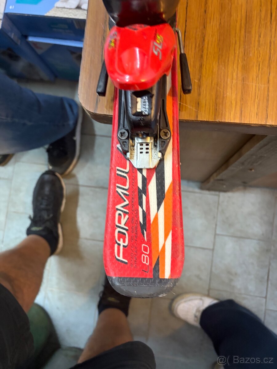 Sjezdové lyže 90 a 110 + lyžařské boty, dětské - 2