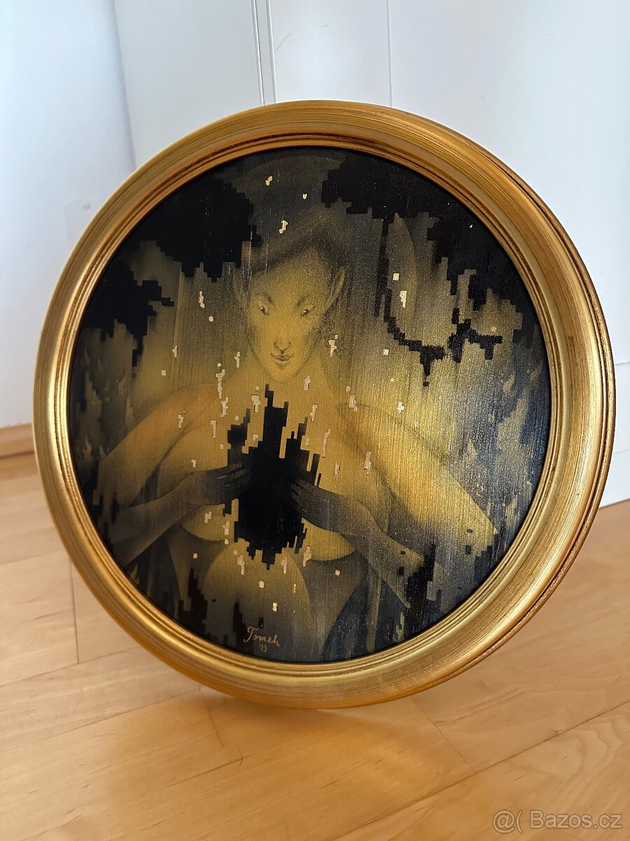 Tomski & Polanski Luke Tomski zlatý obraz malba na plátně - 2