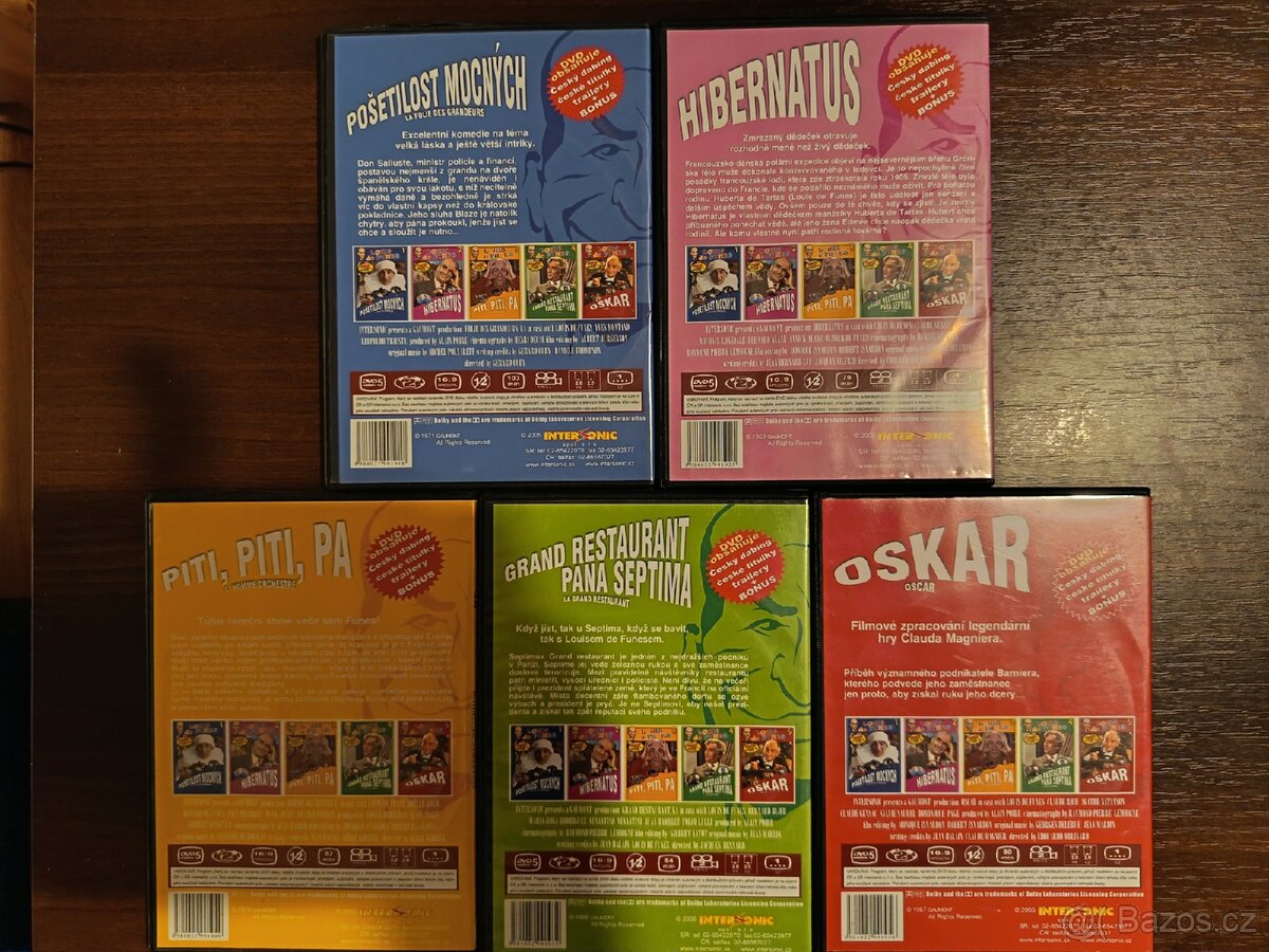 DVD Louis de Funes 5 ks - 2