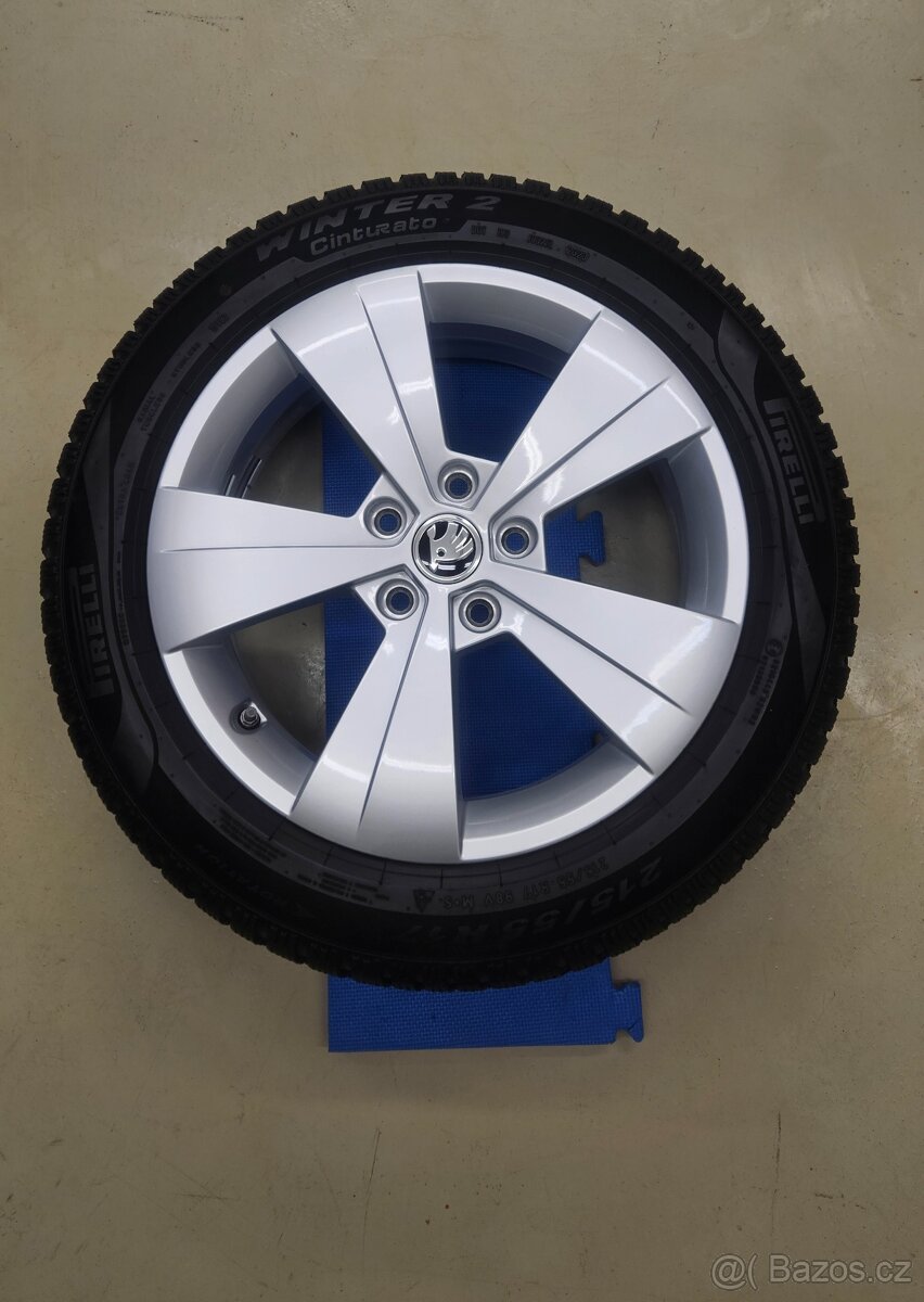 Zimní alu kola s TPMS senzory tlaku ŠKODA TRITON 215/55 R17 - 2
