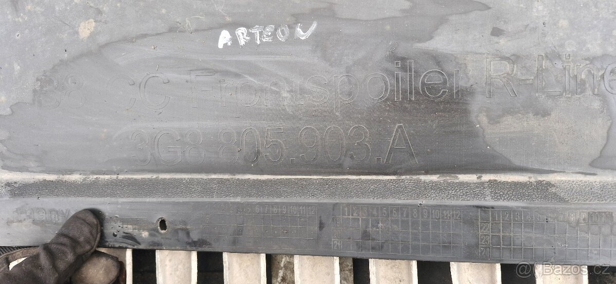 Spoiler predniho narazniku vw arteon rline - 2