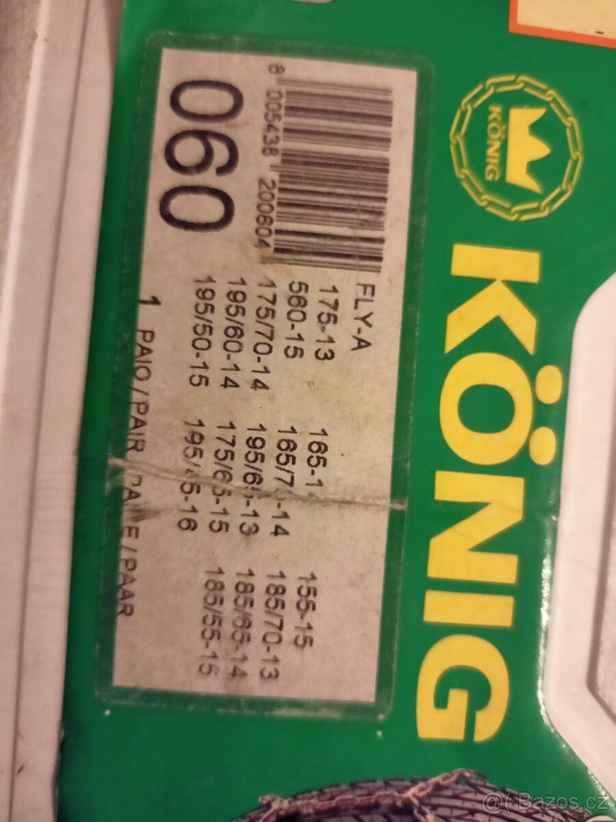 Sněhové řetězy KÖNIG FLY-A pro 14" 15" - 2