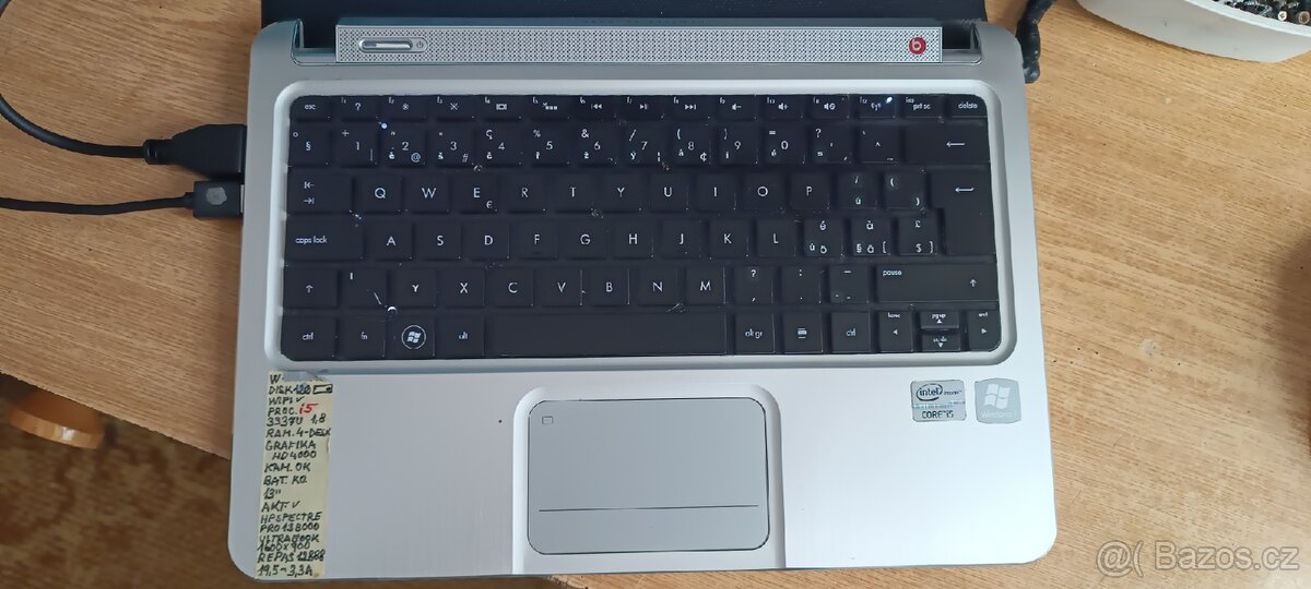 Spodní komplet HP Spectre XT Pro i5, ultrabook - 2