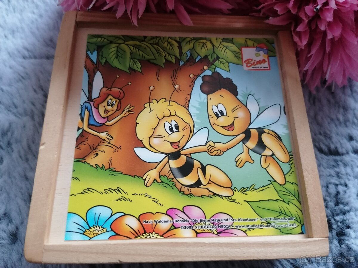 Dřevěné kostky Včelka Mája - 2
