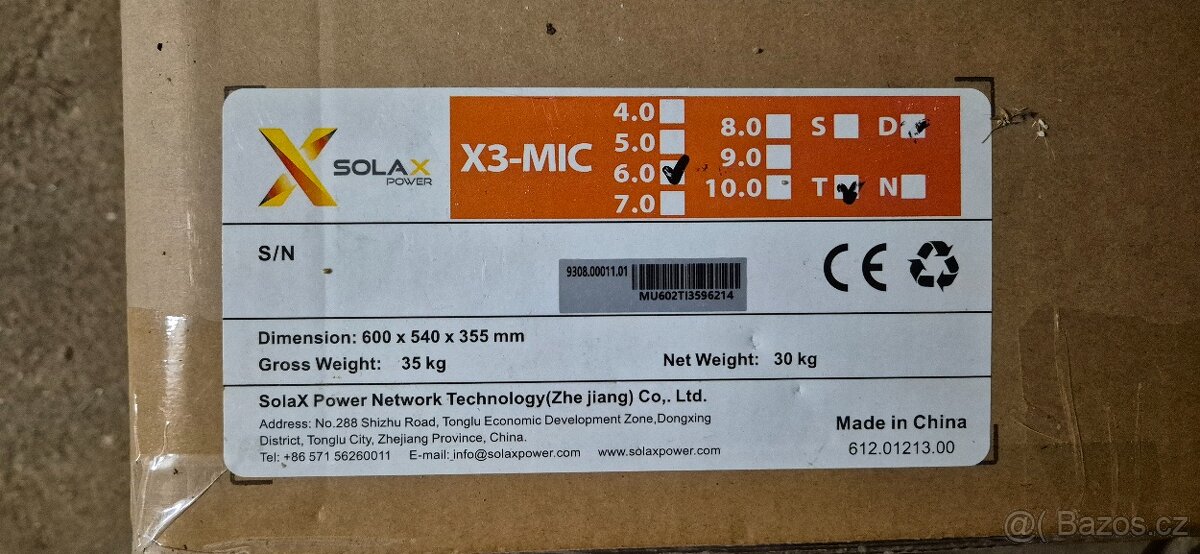 Stridac Solax X3-MIC 6kw 3F NOVÝ - 2