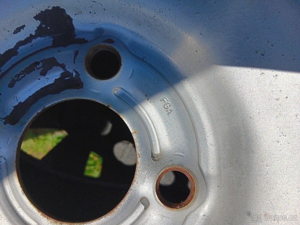 4x100 r15 ocelové disky+pneu - 2