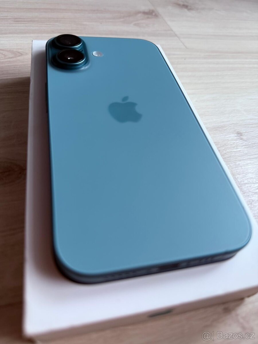 IPhone 16 256GB Modrozelený v záruce - 2