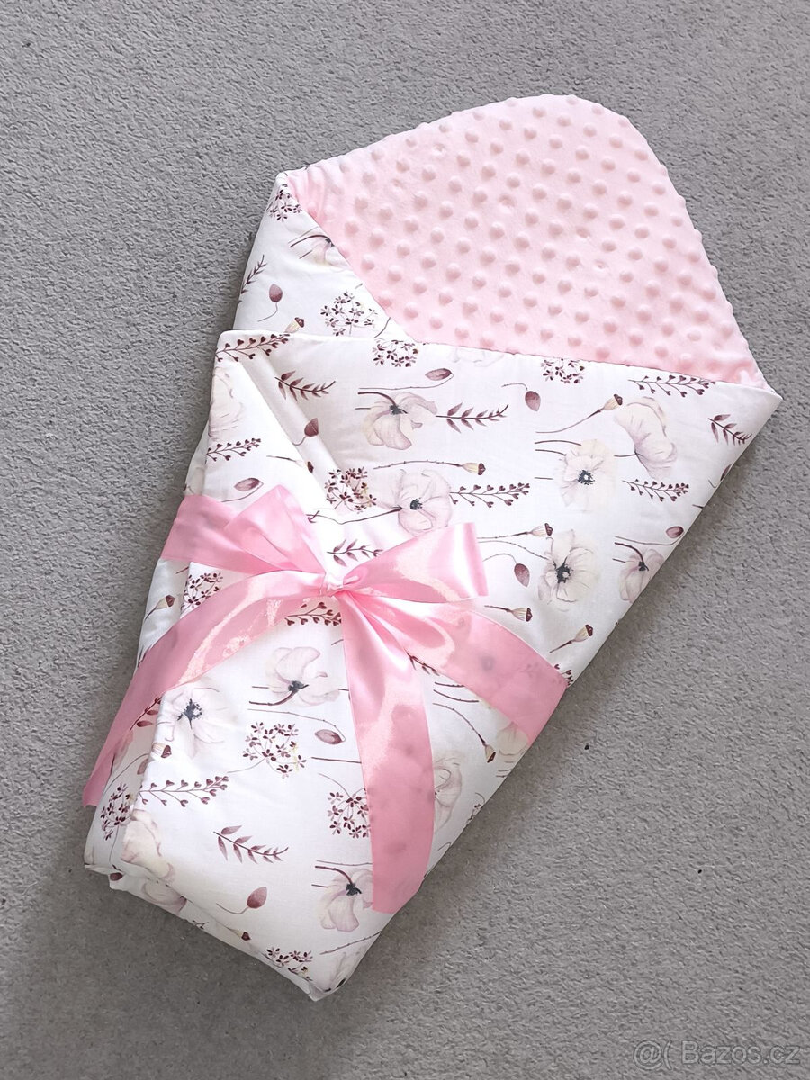 Nová rychlozavinovačka s mašlí máky+ minky - 2