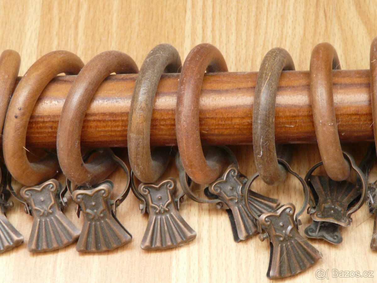 Dřevěná záclonová tyč - 2