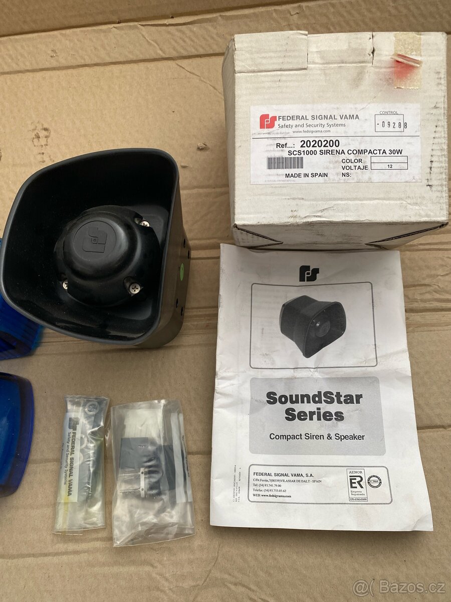 Nová policejní siréna + 1 kryt nový + 1 použitý - 2